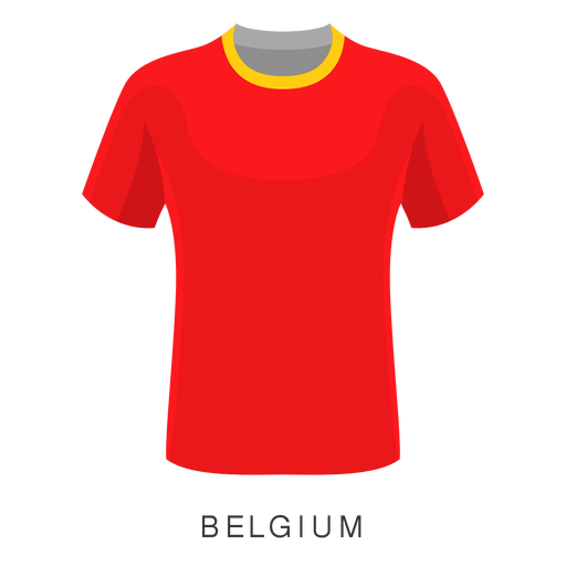 Dibujos animados de camiseta de fútbol roja simple Diseño PNG