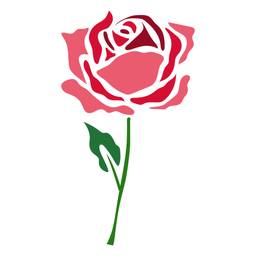 Icono de flor rosa floreciente Diseño PNG