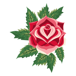 Ícone de rosa em flor