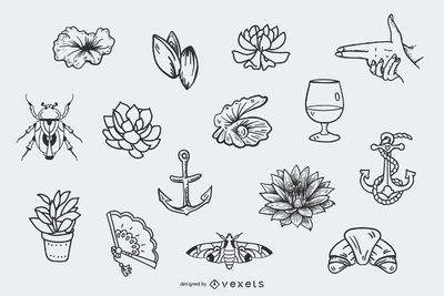 Succulent Tattoos Pinterest Drawings  Succulent And Fern Drawing  Transparent PNG  500x527  Free Download on NicePNG