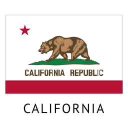 Bandeira do estado da califórnia Transparent PNG