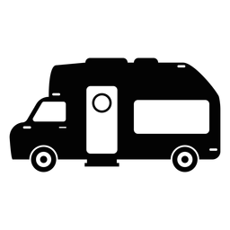 Icono plano de autocaravana Diseño PNG
