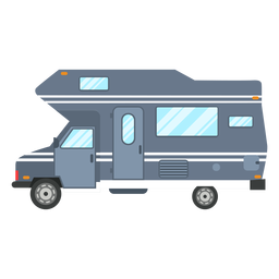 Vetor de van de campista Desenho PNG