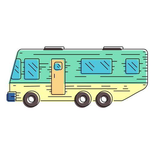 Campervan vehicle illustration