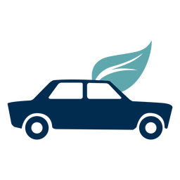 Logotipo de servicio ecológico de coche Diseño PNG