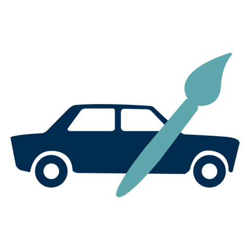 Logotipo del servicio de pintura de coches Diseño PNG