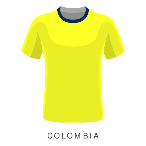 Dibujos animados de camiseta de fútbol de la copa mundial de colombia - Descargar PNG/SVG ...