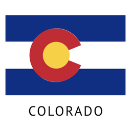 Bandeira do estado de colorado Desenho PNG