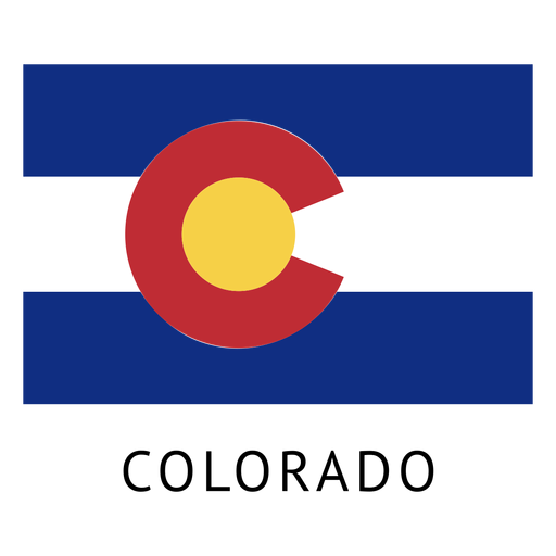 Colorado Staatsflagge PNG-Design