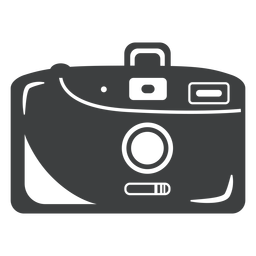 Ícone de câmera compacta cinza Desenho PNG