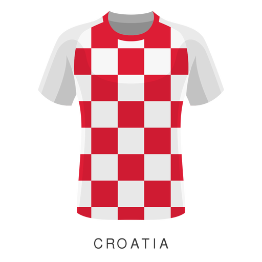 Desenho de camisa de futebol da copa do mundo da Croácia Desenho PNG