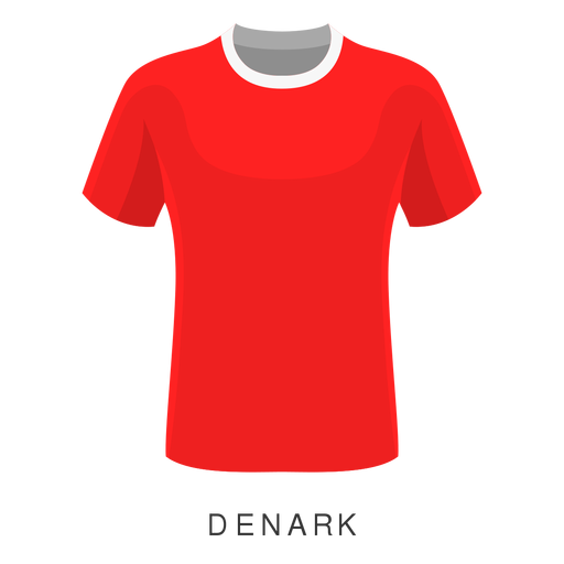 Red football shirt cartoon