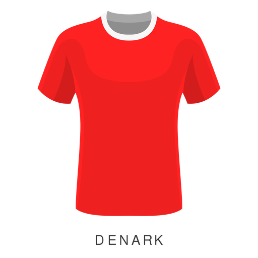 Rote Fußball-T-Shirt Cartoon-Illustration PNG-Design