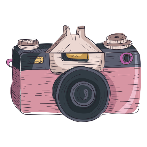 Digitalkamera-Skizzen-Symbol PNG-Design
