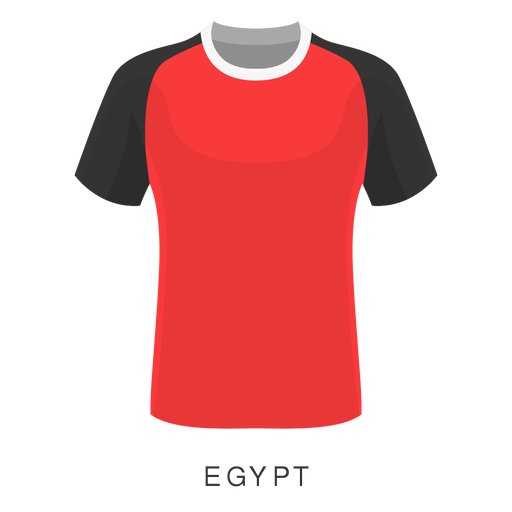 Ägypten-WM-Fußballtrikot-Cartoon PNG-Design