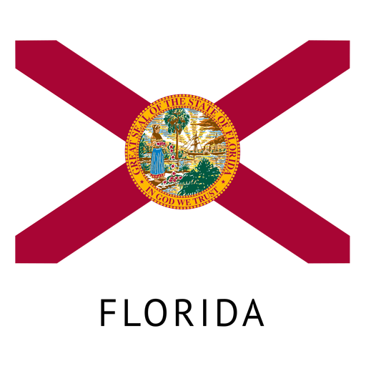 Bandeira do estado da flórida Desenho PNG
