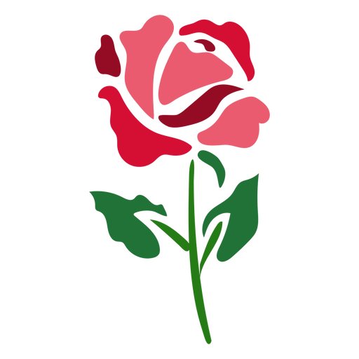 Flowering rose icon