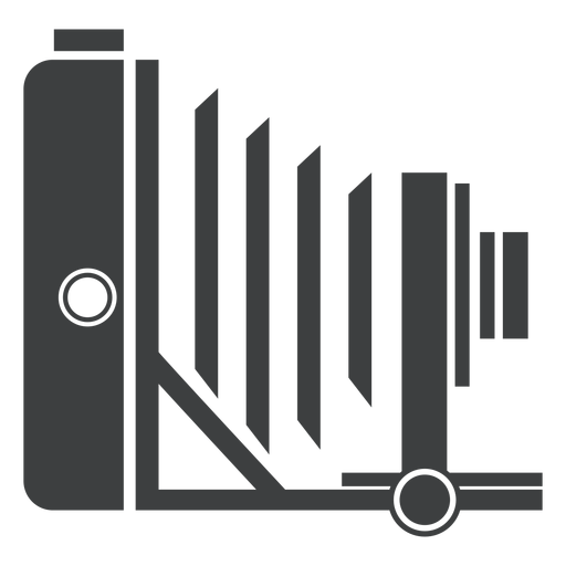 Graues Symbol der Faltkamera PNG-Design