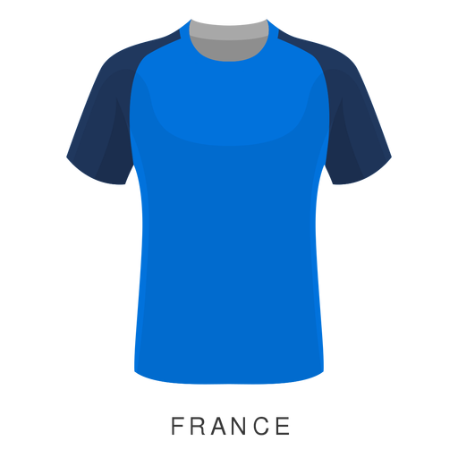 Frankreich-WM-Fu?balltrikotkarikatur PNG-Design