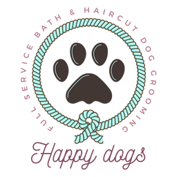 Glückliches Hundelogo PNG-Design