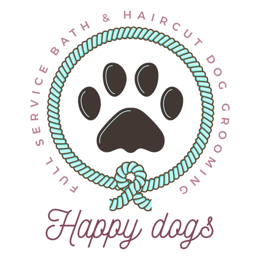 Logotipo de perros felices