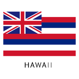 Hawaii state flag PNG Design