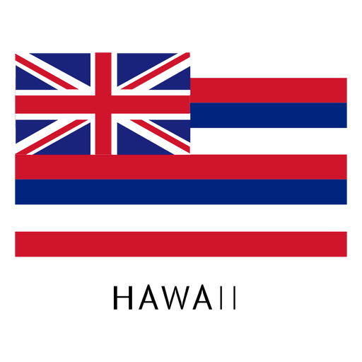 Hawaii state flag PNG Design