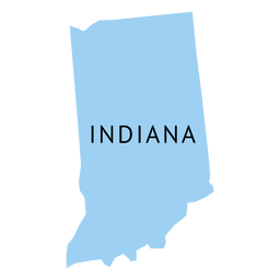 Indiana State Plain Map PNG & SVG Design For T-Shirts