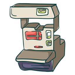 Instant picture analog camera cartoon PNG Design
