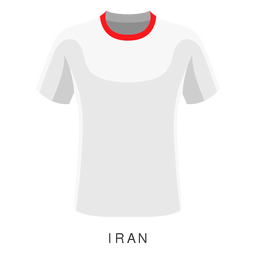 Dibujos animados de camiseta de fútbol de la copa mundial de irán Transparent PNG
