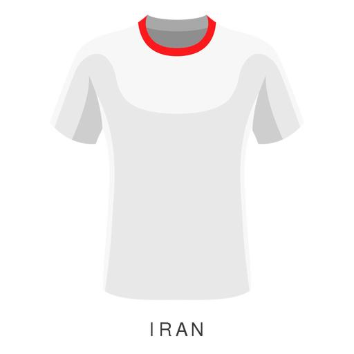 Dibujos animados de camiseta de f?tbol de la copa mundial de ir?n Diseño PNG