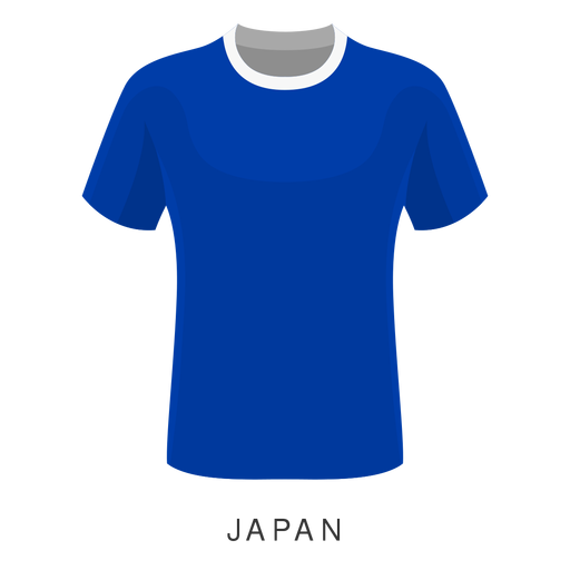 Blaue T-Shirt-Karikatur PNG-Design