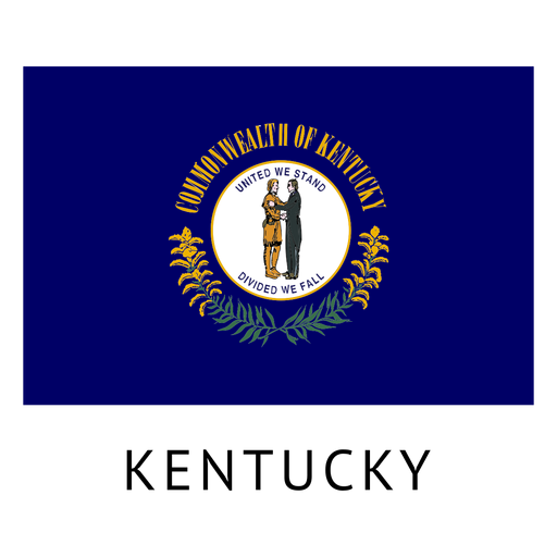 Kentucky-Staatsflagge PNG-Design