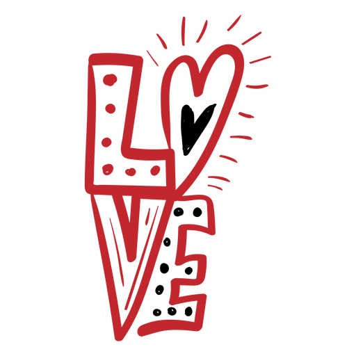 Download Love lettering sticker - Transparent PNG & SVG vector file