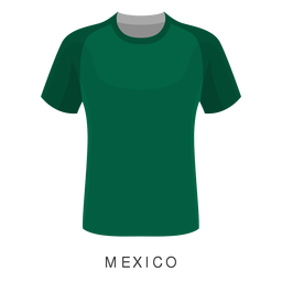 Mexico world cup football shirt cartoon PNG Design Transparent PNG