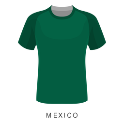 Mexiko-WM-Fußballtrikotkarikatur PNG-Design