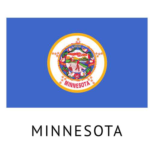 Minnesota Staatsflagge PNG-Design