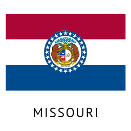 Missouri state flag PNG Design