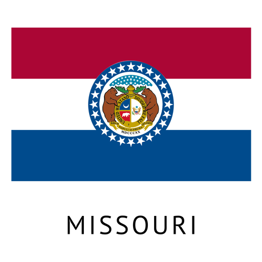 Bandeira do estado de Missouri Desenho PNG