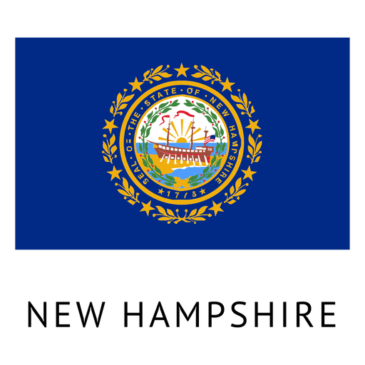 New Hampshire Staatsflagge PNG-Design