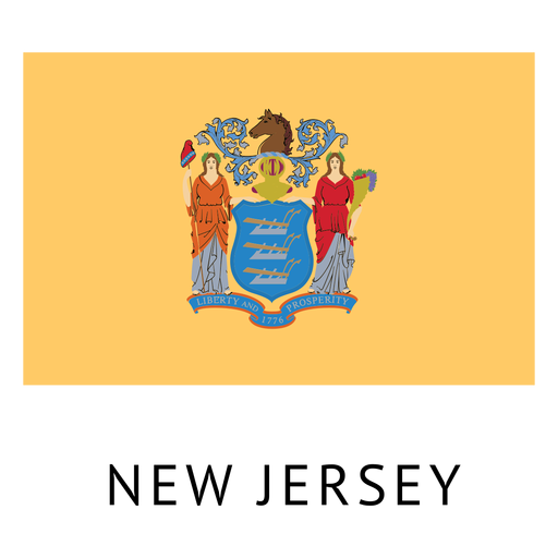 Bandeira do estado de Nova Jersey Desenho PNG