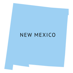 New mexico state plain map PNG Design Transparent PNG