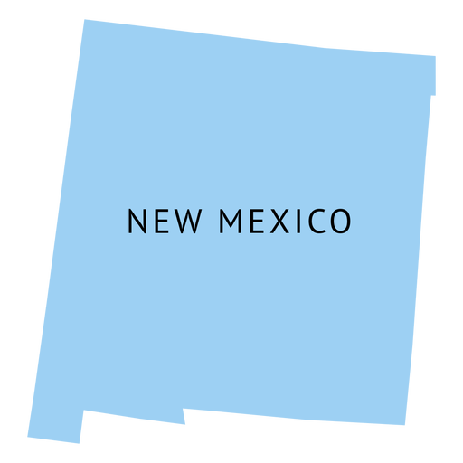 New mexico state plain map PNG Design