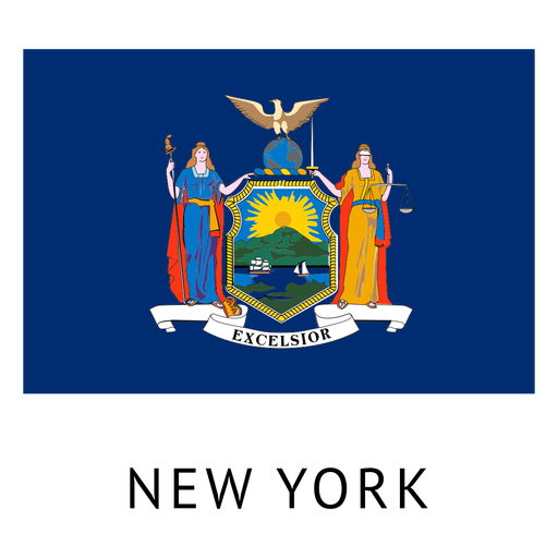 Bandeira do estado de Nova york Desenho PNG
