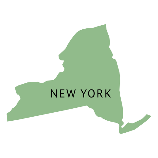 Karte des Bundesstaates New York PNG-Design