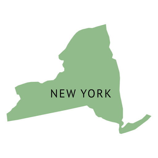 New york state plain map PNG Design