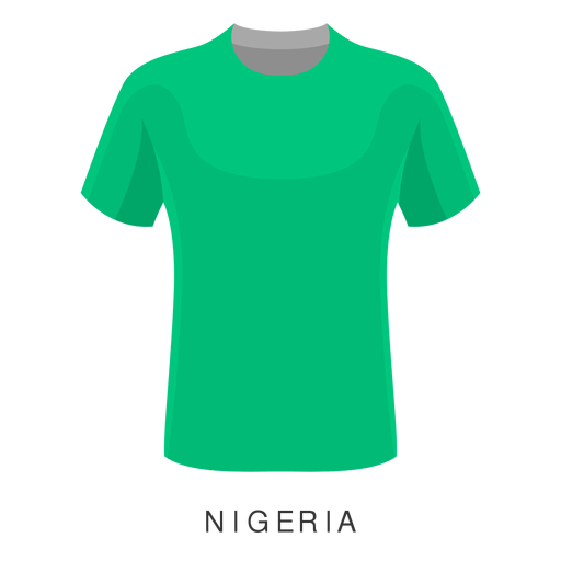 Nigeria football shirt cartoon PNG Design