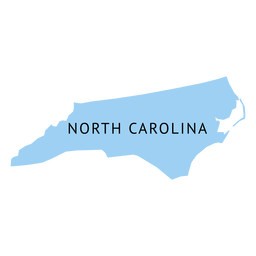 North Carolina State Plain Karte PNG-Design