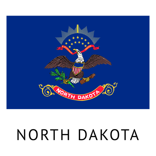 North Dakota Staatsflagge PNG-Design