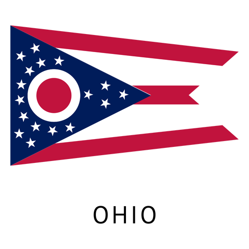 Ohio Staatsflagge PNG-Design